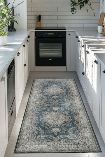 SteweHome Kitchen Mat Runner Blue 75x230cm