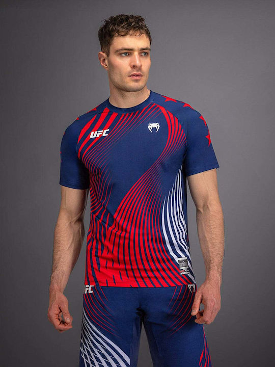 Venum Männer Kampfkunstshirt VNMUFC-00602-518 für MMA Blau