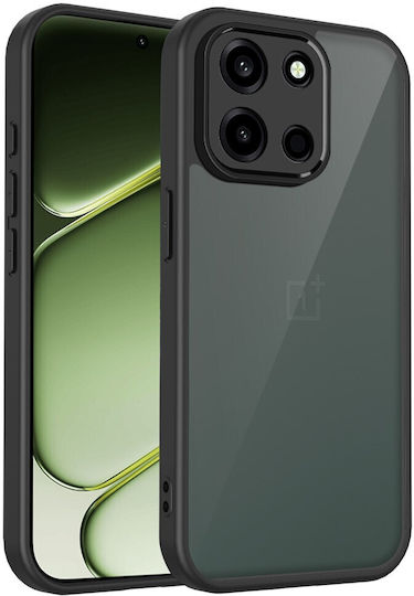 Pc+tpu Semi-Transparent Back Cover Plastic Silicone 1.5mm Black OnePlus Nord 6
