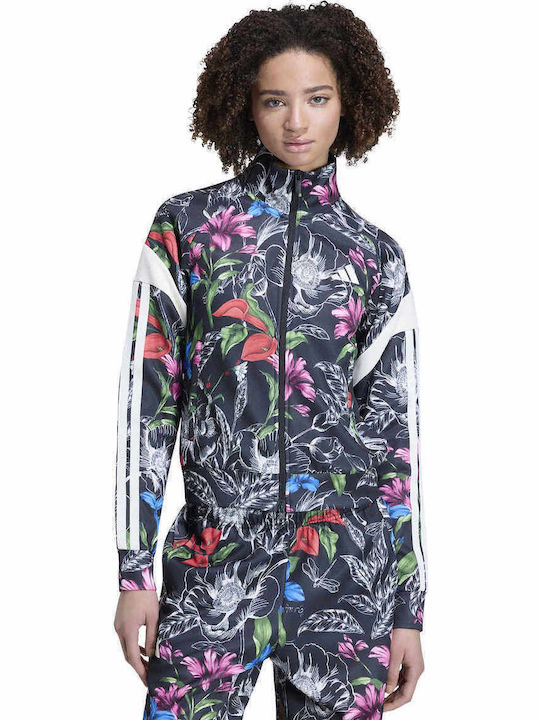 Tiro Short Women's Cardigan with Zipper Black