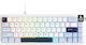 Ajazz AK650 Gaming Mechanisches Tastatur 65% mit Meersalz Schaltern und RGB-Beleuchtung Englisch (US) Blau / Weiß
