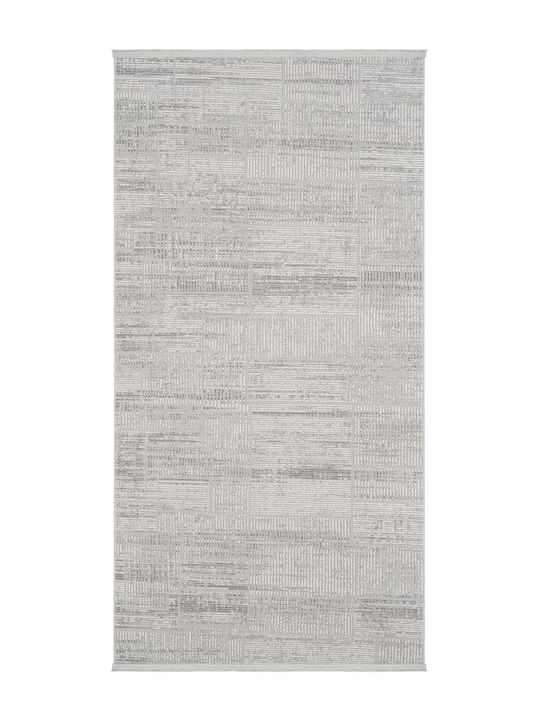 SteweHome Rectangular Kitchen Mat with Non-Slip Backing Gray 100x150cm