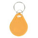 13.56mhz Mifare Tag Durable Plastic Yellow Key Fob