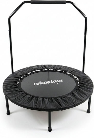 Relaxdays Trambulină De Gimnastică Diametru 113 Cm Negru