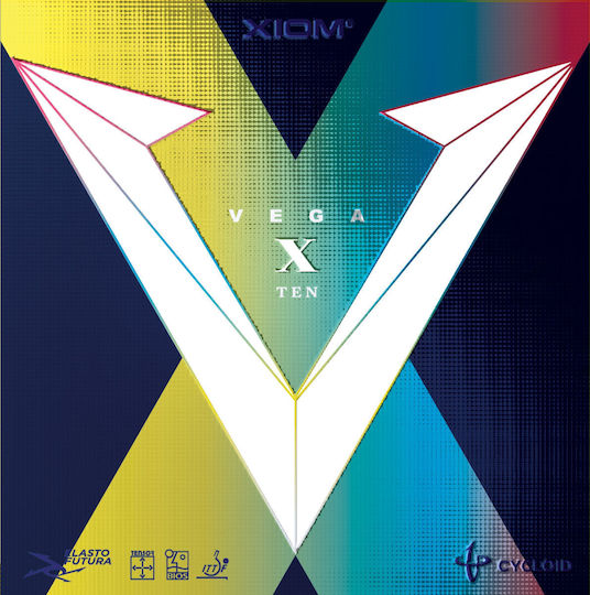 Xiom Vega Λάστιχο Ρακέτας Ping Pong σε Μαύρο χρώμα 53455
