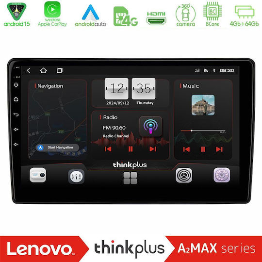 Lenovo Ηχοσύστημα Αυτοκινήτου για Ford Transit Custom 2019-2024 (Bluetooth/USB/AUX/WiFi/GPS/Apple-Carplay/Android-Auto) με Οθόνη Αφής 10"
