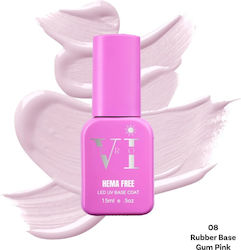 Beauty VI Основно Покритие Гумено 15мл 08 Гума Розово