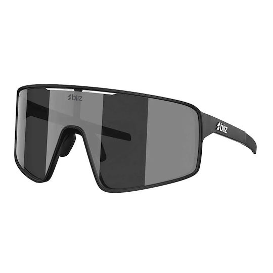 Bliz Cycling Glasses with Black Frame and Dark Mirror Lenses