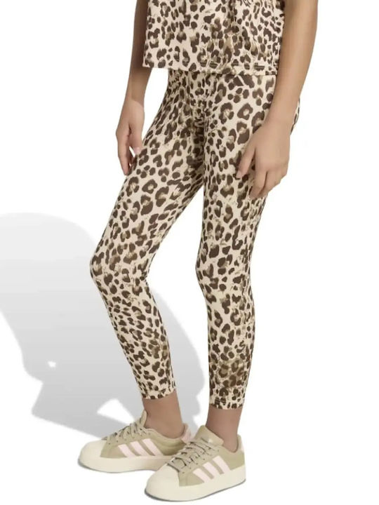 Kinderleggings Sport Lang Braune Animal