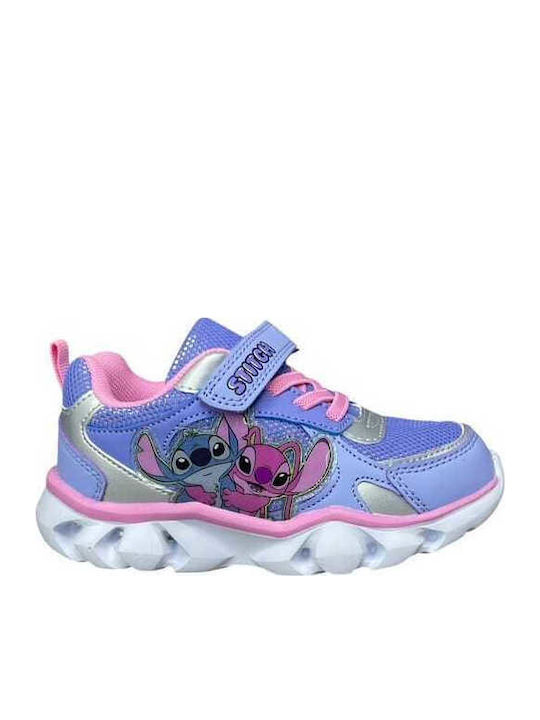 Stitch Kinder Sneaker mit Bügel- und Schleifenverschluss Lila PA-07132-30-22