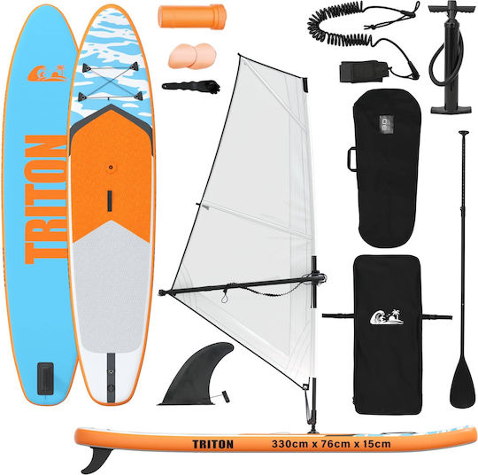 vidaXL Triton Φουσκωτή Σανίδα SUP με Μήκος 3.3m Μπλε