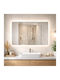 Savvopoulos Xenon Bathroom Mirror Led Touch 80x70cm