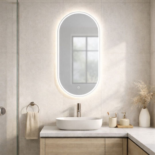 Savvopoulos Oglindă de Baie cu Lumini LED cu Atingere 50x90cm