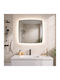 Savvopoulos Leaf Of Light Bathroom Mirror Led Touch 75x75cm
