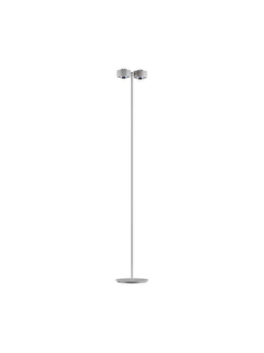 VK Lighting LED Floor Lamp H156.7cm with Warm White Light 2096lm White