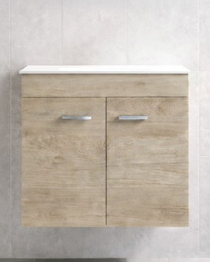 Savvopoulos Emily 60 Πάγκος χωρίς Νιπτήρα Μ58xΒ44xΥ55cm Grey Craft