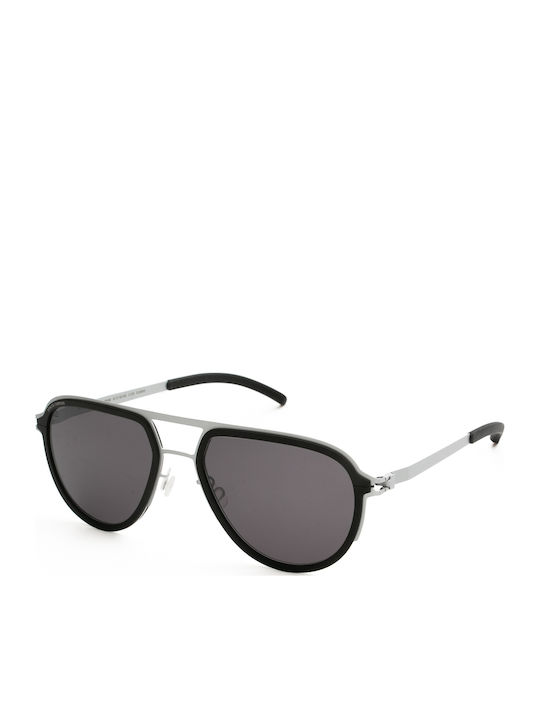 Mykita Unisex Γυαλιά Ηλίου με Ασημί Σκελετό και Ασημί Καθρέφτη Φακό MR006