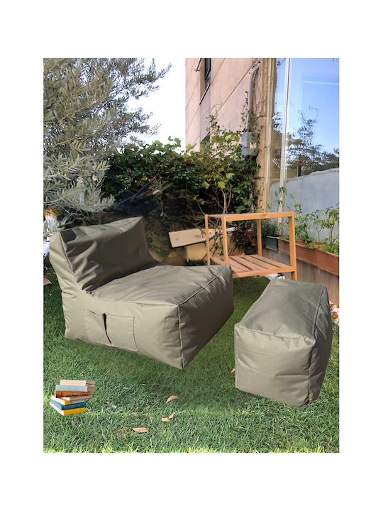 SteweHome Sitzsack Birne Wasserdicht Beige 75x65x70cm