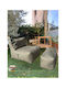 SteweHome Sitzsack Birne Wasserdicht Beige 75x65x70cm