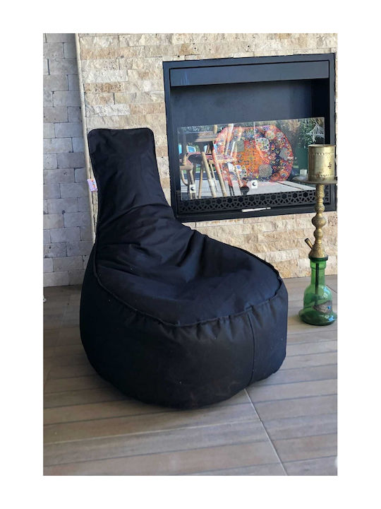 Πουφ Αχλάδι Αδιάβροχο Πράσινη 70x40x55cm