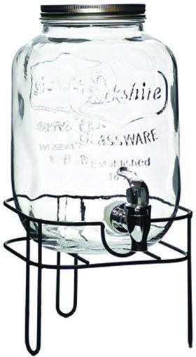 General Trade Getränkespender Glas mit Zapfhahn 4lt