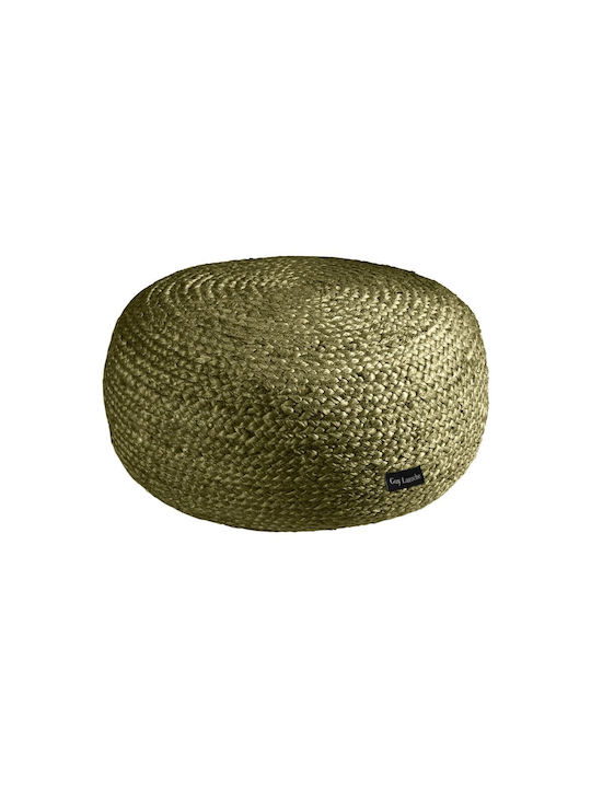 Bean Bag Stool Waterproof Ottoman Olive 50x50x25cm