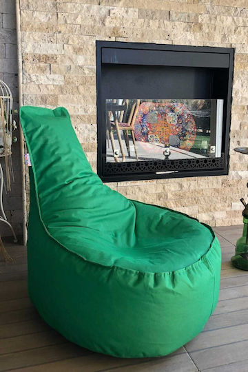 Bean Bag Chair Waterproof Green 55x40x70cm