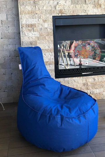 SteweHome Sitzsack Sessel Wasserdicht Blau 70x40x55cm