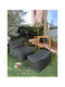 SteweHome Sitzsack Vielseitig Wasserdicht Graue 75x65x70cm