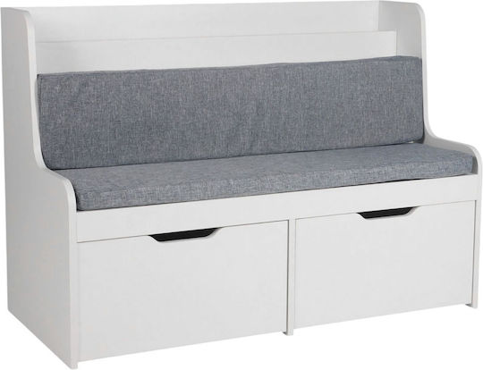 Relaxdays Детска Текстилна Бяла Кутия За Съхранение 70x100x45см