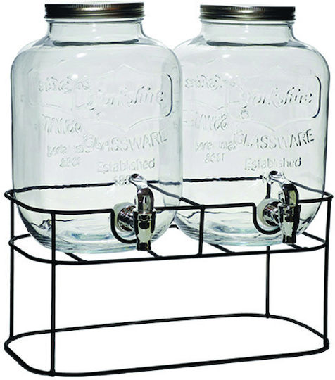 General Trade Getränkespender Glas mit Zapfhahn 5lt