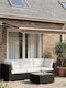 vidaXL Terrasse Zelt mit LEDs Braune 3x2.5m