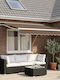 vidaXL Terrasse Markise mit LEDs Braune 3,5x2,5m