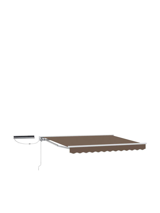 vidaXL Terrasse Zelt Braun 3x2.5m
