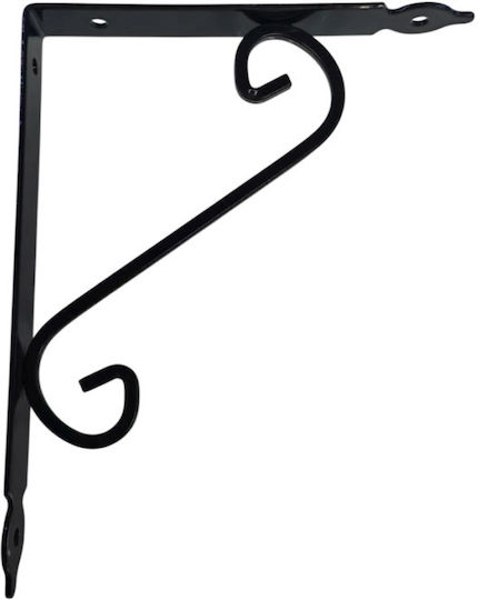 Eckregal aus Metall in Schwarz Farbe 190x240mm DD-06573