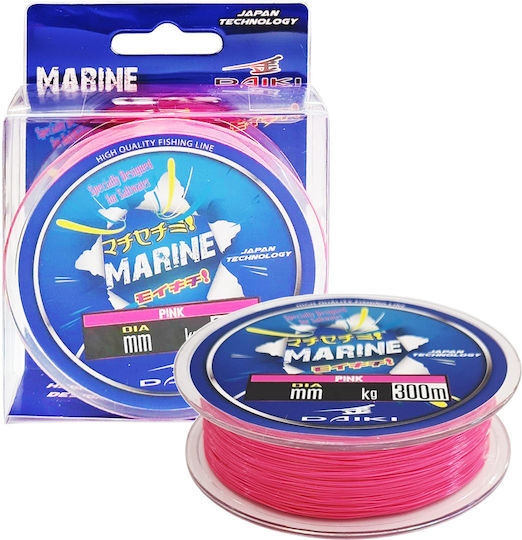 Πετονιά Daiki Marine Pink 300 Μ 0,30 Χιλ 11 Κιλά