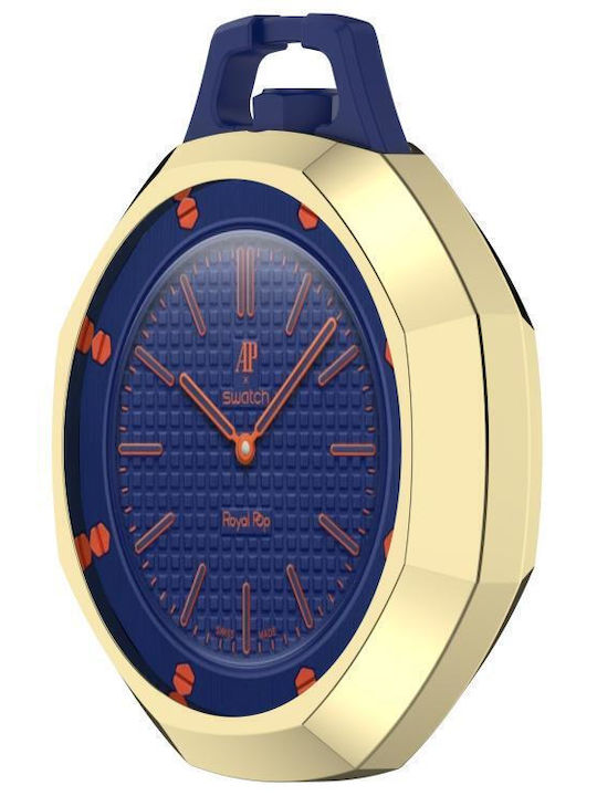 Swatch Royal Pop Elektrische Schutzfalle für Uhren Tpu Vollständiger Schutz Offenes Gold