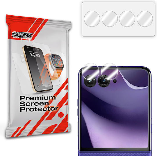 Set 2 Grizzglass Hybridglass Camera Lens Protectors Compatible Motorola Razr 70 Ultra Transparent