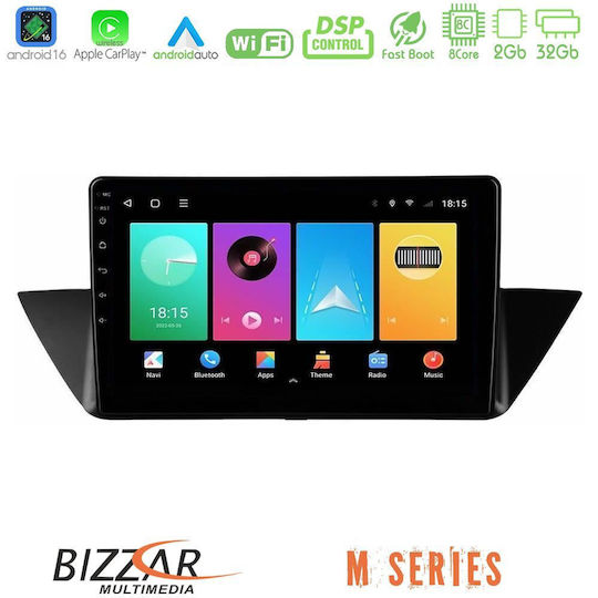 Bizzar Автомобилна Аудио Система за BMW X1 (E84) 2009 – 2014 (Bluetooth/USB/Wi-Fi/GPS/Apple CarPlay/Android Auto) с Touch Screen 10"