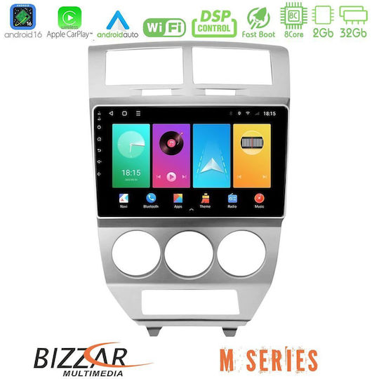 Bizzar Ηχοσύστημα Αυτοκινήτου Dodge Caliber 2006-2011 (Bluetooth/USB/WiFi/GPS/Apple-Carplay/Android-Auto) με Οθόνη Αφής 10"