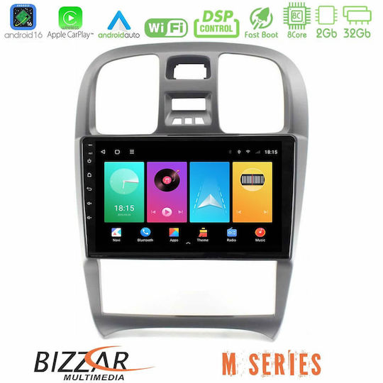 Bizzar Автомобилна Аудио Система за Hyundai Sonata 2001-2005 (Bluetooth/USB/Вграден Wi-Fi/GPS/Apple CarPlay/Android Auto) с Touch Screen 9"