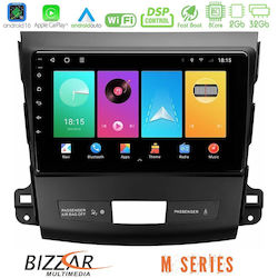 Bizzar Ηχοσύστημα για Peugeot 4007 Mitsubishi Outlander Citroen C-Crosser 2007-2012 με Bluetooth, USB & GPS