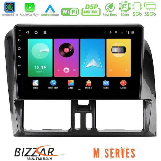 Bizzar Автомобилна Аудио Система за Volvo XC 60 2009-2012 (Bluetooth/USB/Wi-Fi/GPS/Apple CarPlay/Android Auto) с Touch Screen 9"