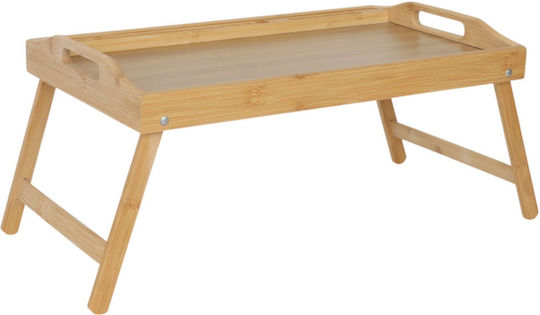 Relaxdays Bambus Bett-Tablett 24x60x30cm