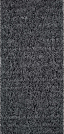 SteweHome Ορθογώνιο Χαλάκι Κουζίνας Μαύρο 120x180εκ.