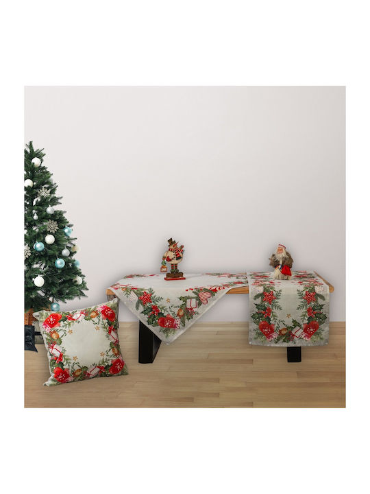 Ilis Home Christmas Plaid Square Tablecloth 140x140cm