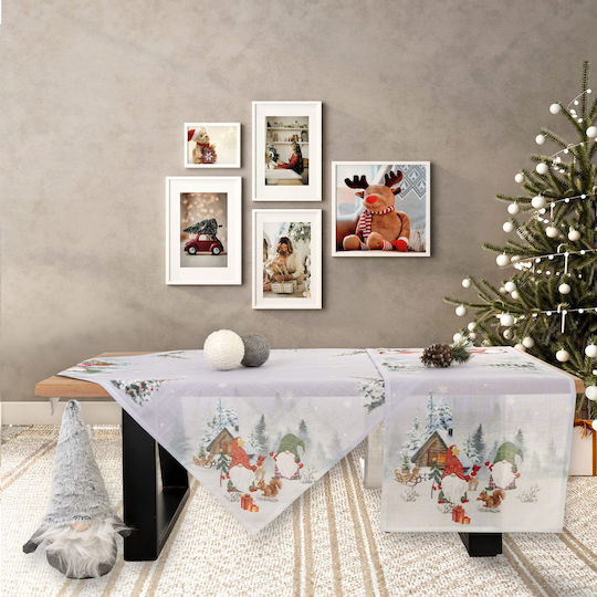 Ilis Home Christmas Plaid Square Tablecloth 140x140cm