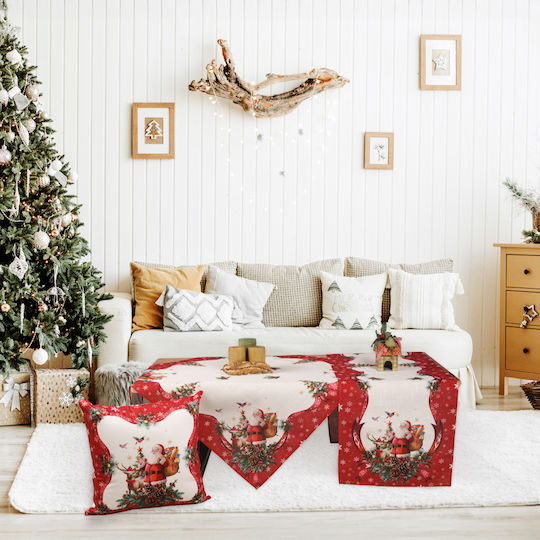 Ilis Home Christmas Tablecloth Square Santa Claus 140x140cm