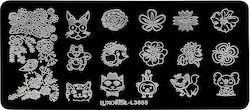 Luxorise Nail Art Metal Nail Stamping Plate Cute Luxorise Nail Art Metal Nail Stamping Plate Cute