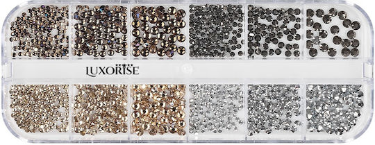 Luxorise Strasuri Pentru Unghii Aspect Cristal 12 Modele